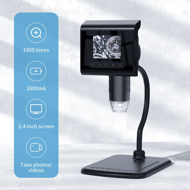 P190 1000X Desktop HD Digital Microscope with 2.4 inch Screen ...