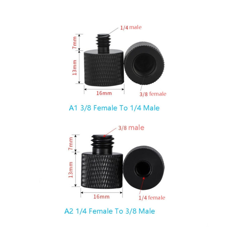 3 / 8 Female to 1 / 4 Male Thread Adapter - Screw main image 1