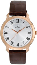 Load image into Gallery viewer, Authentic BULOVA Classic Rose Gold Brown Leather Mens Watch Maverick Sales 1