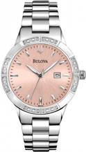 Load image into Gallery viewer, Authentic BULOVA Diamond Accented Stainless Steel Ladies Watch
