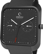 Load image into Gallery viewer, Authentic OBAKU Denmark Harmony Black Stainless Steel Mens Watch Maverick Sales 1