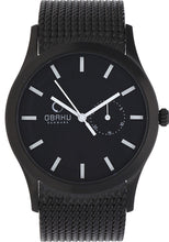 Load image into Gallery viewer, Authentic OBAKU Denmark Harmony Black Stainless Steel Mens Watch Maverick Sales 1