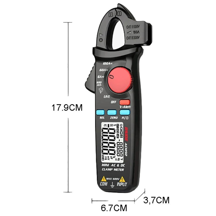 BSIDE ACM92 Digital Clamp Multimeter Current And Voltage Tester ...