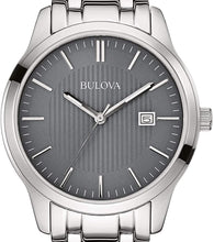Load image into Gallery viewer, Authentic BULOVA Stainless Steel Gunmetal Dial Mens Watch Maverick Sales 1