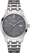 Load image into Gallery viewer, Authentic BULOVA Stainless Steel Gunmetal Dial Mens Watch Maverick Sales 1