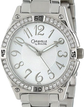 Load image into Gallery viewer, Authentic CARAVELLE By BULOVA Crystal Accented Stainless Steel Ladies Watch Maverick Sales 1