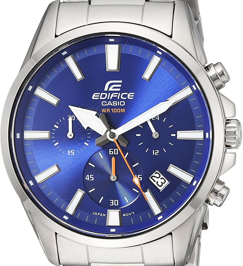 Authentic CASIO Edifice Stainless Steel Chronograph Mens Watch