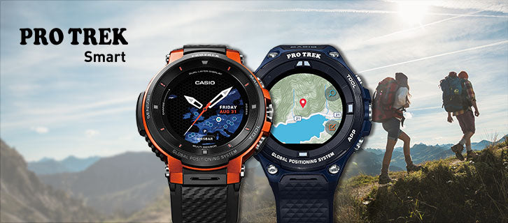 Casio pro trek touchscreen outdoor smart watch resin 2025 strap