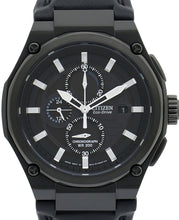 Load image into Gallery viewer, Authentic CITIZEN Eco-Drive Black Chronograph Mens Watch Maverick Sales 1