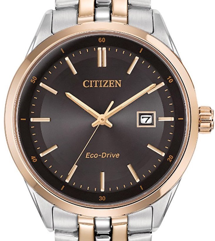 Authentic CITIZEN Eco-Drive Corso Two Tone Stainless Steel Mens Watch