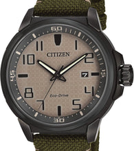 Load image into Gallery viewer, Authentic CITIZEN Eco-Drive Military Green Mens Watch Maverick Sales 1