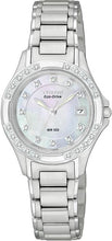 Load image into Gallery viewer, Authentic CITIZEN Eco-Drive Silhouette Diamond Accented Mother Of Pearl Ladies Watch Maverick Sales 1
