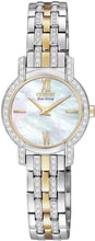 Load image into Gallery viewer, Authentic CITIZEN Eco-Drive Silhouette Crystal Accented Two Tone Mother Of Pearl Ladies Watch Maverick Sales 1