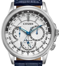 Load image into Gallery viewer, Authentic CITIZEN Eco-Drive Calendrier Blue Leather Mens Watch Maverick Sales 1