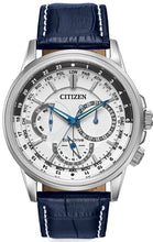Load image into Gallery viewer, Authentic CITIZEN Eco-Drive Calendrier Blue Leather Mens Watch Maverick Sales 1