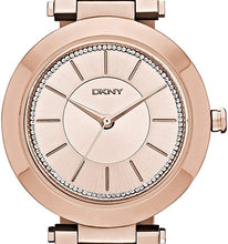 Load image into Gallery viewer, Authentic DKNY Stanhope Rose Gold Crystal Accented Stainless Steel Ladies Watch Maverick Sales 1
