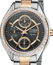 Load image into Gallery viewer, Authentic CITIZEN Eco-Drive Swarovski Crystal Two Tone Multifunction Ladies Watch Maverick Sales 1