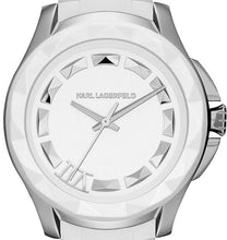 Load image into Gallery viewer, Authentic KARL LAGERFELD Stainless Steel & White Rubber Ladies Watch Maverick Sales 1