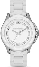 Load image into Gallery viewer, Authentic KARL LAGERFELD Stainless Steel & White Rubber Ladies Watch Maverick Sales 1