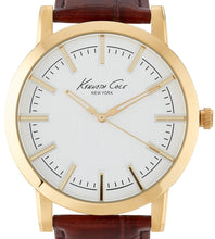 Load image into Gallery viewer, Authentic KENNETH COLE Brown Leather Mens Watch Maverick Sales 1