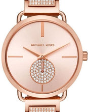 Load image into Gallery viewer, Authentic MICHAEL KORS Portia Crystal Pave Rose Gold Ladies Watch Maverick Sales 1