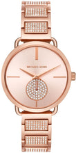 Load image into Gallery viewer, Authentic MICHAEL KORS Portia Crystal Pave Rose Gold Ladies Watch Maverick Sales 1