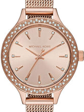 Load image into Gallery viewer, Authentic MICHAEL KORS Runway Crystal Accented Rose Gold Ladies Watch Maverick Sales 1