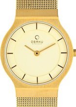 Load image into Gallery viewer, Authentic OBAKU Denmark Gold Tone Stainless Steel Mesh Ladies Watch Maverick Sales 1