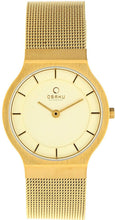 Load image into Gallery viewer, Authentic OBAKU Denmark Gold Tone Stainless Steel Mesh Ladies Watch Maverick Sales 1