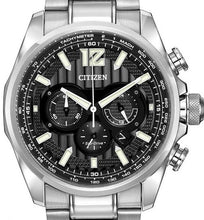 Load image into Gallery viewer, Authentic CITIZEN Eco-Drive ShadowHawk Stainless Steel Chronograph Mens Watch