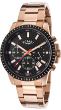 Load image into Gallery viewer, Authentic ROTARY Rose Gold Stainless Steel Chronograph Mens Watch Maverick Sales 1