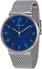 Load image into Gallery viewer, Authentic SKAGEN Denmark Ancher Blue Dial Mesh Band Mens Watch Maverick Sales 1