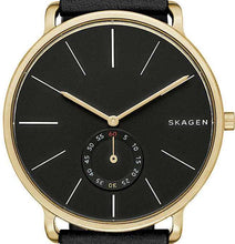 Load image into Gallery viewer, Authentic SKAGEN Denmark Hagen Black Leather Mens Watch Maverick Sales 1