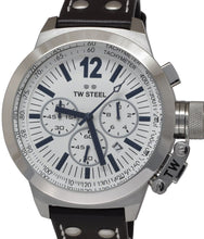 Load image into Gallery viewer, Authentic TW STEEL CEO Canteen Black Leather Chronograph Mens Watch Maverick Sales 1