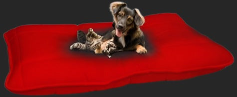 Dog Cushion Cover Red Cotton Bed Cover - Big Dog Bed Mat