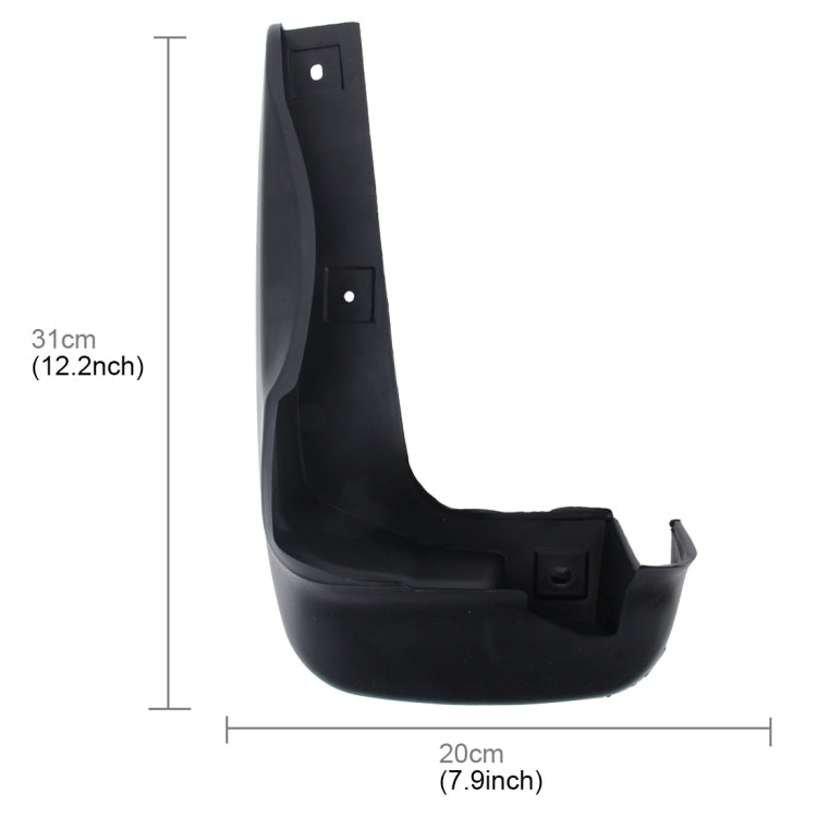 4 PCS Car Auto Semi-Rigid PVC Splash Flaps Mudguards Fender Guard for ...