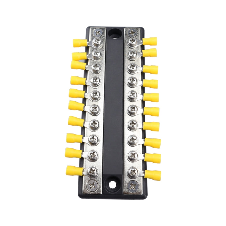 Bus Bar Rv CP-4051 100A 48V RV Yacht Modified Double Row 10-way Busbar with 20pcs ...