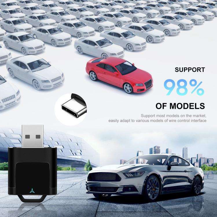 Car CarPlay and Android Auto Wired to Wireless Smart Box USB Adapter(B ...