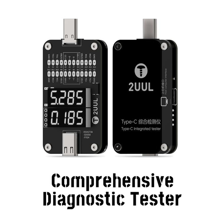 2UUL PW32 Type-C Port Comprehensive Diagnostic Tester with Real-Time C ...