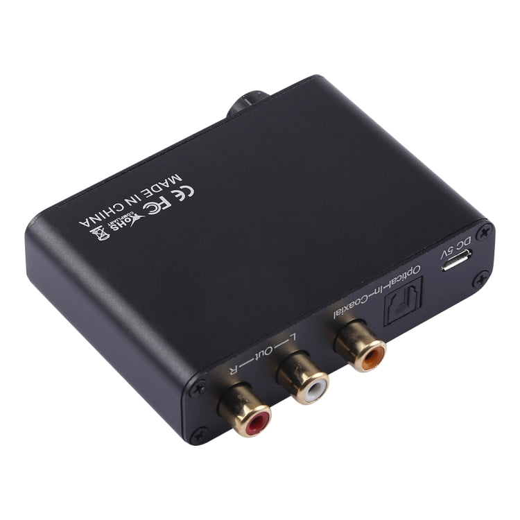 192KHz DAC Converter HD HIFI Optical to RCA+3.5mm Headphone 5.1 Channe ...
