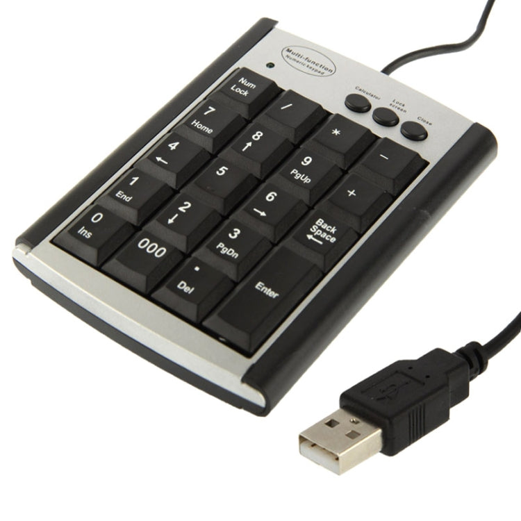 USB Non-synchronous Notebook Computer Multi Function Keypad with 19 Ke ...