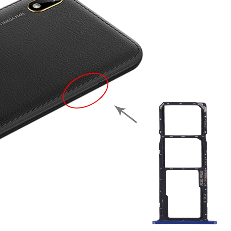 Tiroir SIM Pour Huawei Y5 2019 - Noir - Remplacement OEM