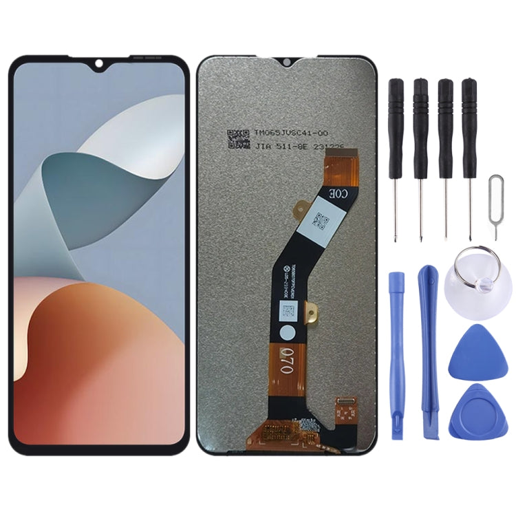 For ZTE Blade A54 LCD Screen with Digitizer Full Assembly (Black