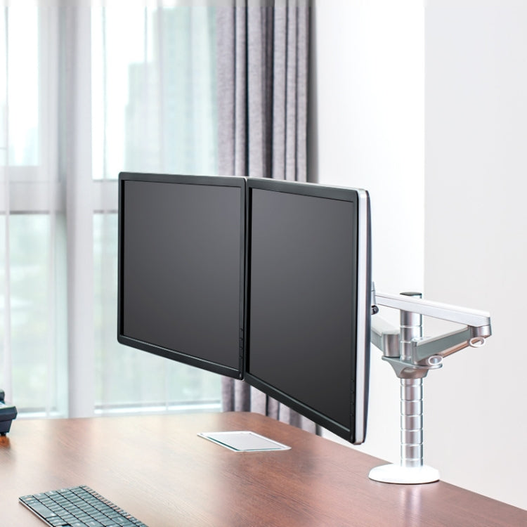 Computer Monitor High Table OA-4S Aluminum Double Arm Desktop Display Table Monitor Mount Stand ...