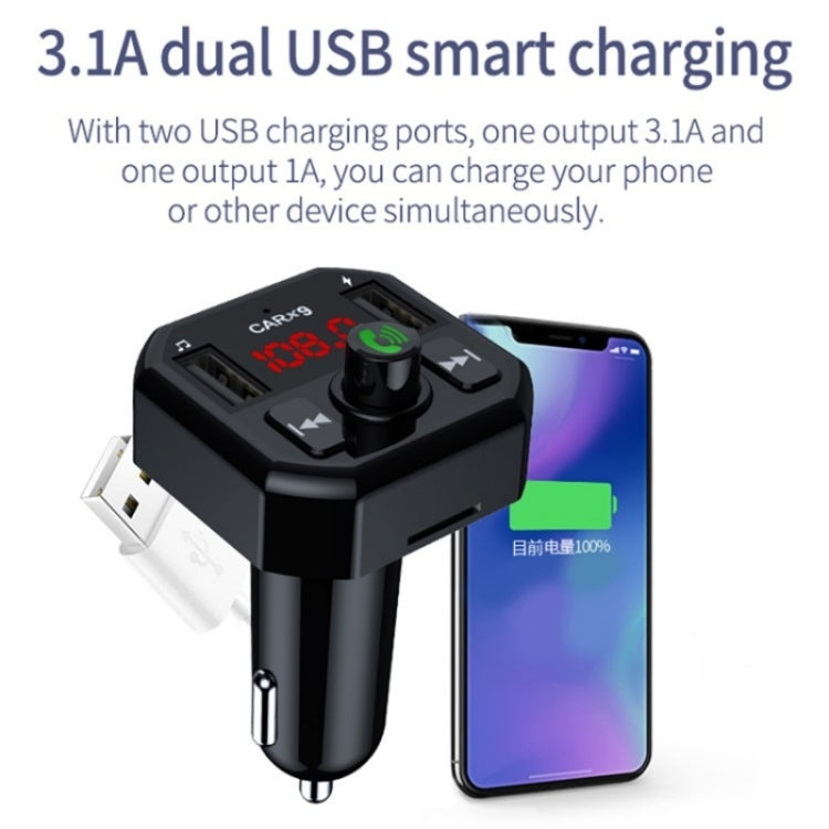 Dual USB Ports Car MP3 Player Automatic Power-off Memory Bluetooth Cal ...