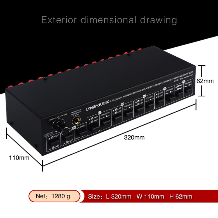 B06 82 In Out Power Amplifier Speaker Selector Region Stereo - Main Image