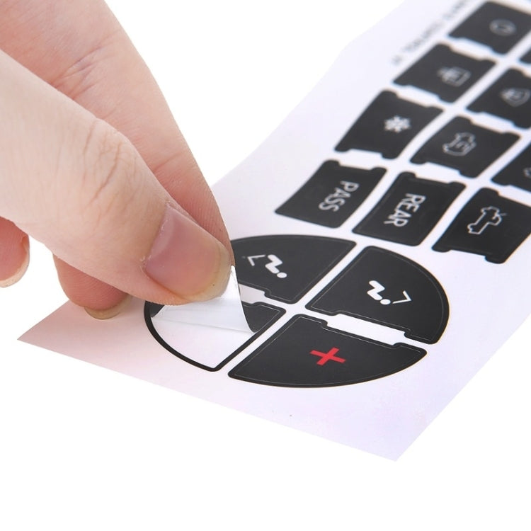 Car Button Repair Sticker AC Central Control Sticker(D 16 Key ...