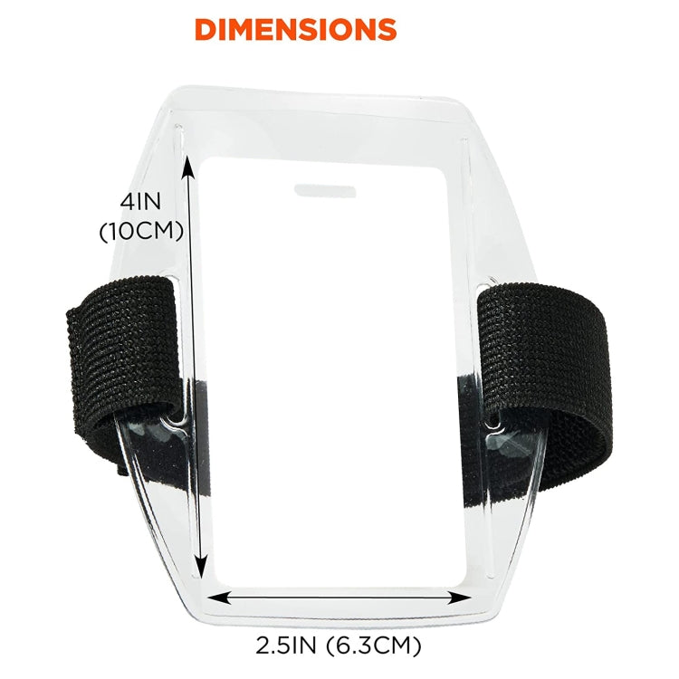 PVC Soft Plastic Card Holder Polyester Reflective Wristband Badge Card ...