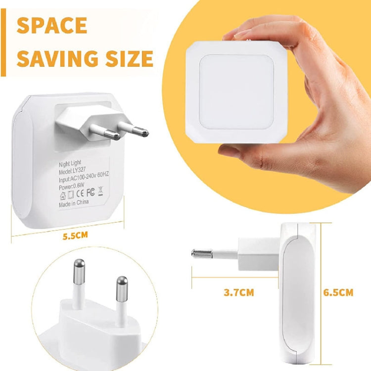 0.6W Stepless Dimming Induction Night Light Square Light Guide Plate B ...
