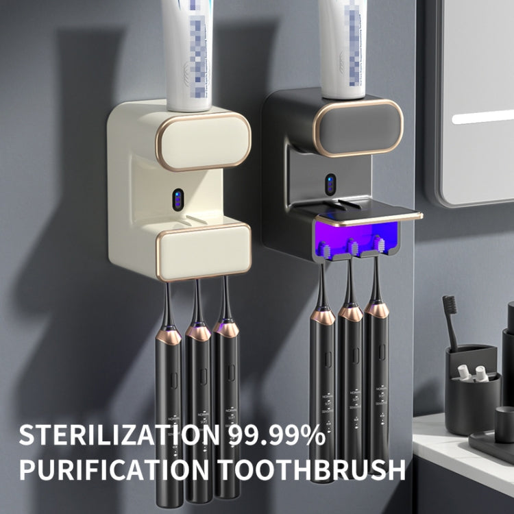 Smart Induction Toothpaste Squeezer Wall-mounted Toothbrush Holder Wit ...